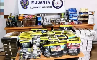 Bursa Mudanya’da kaçak tütün operasyonu