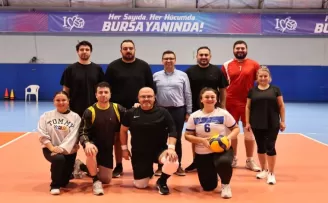 Bursa Nilüferli çalışanları filede ter döktü