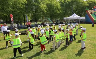 Bursa Uluslararası Spor Festivali’nde çocuklar doyasıya eğlendi
