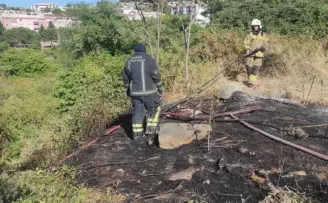 Bursa Yıldırım’daki ot yangını korkuttu