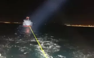 Çanakkale Boğazı’nda arızalanan gemi kurtarıldı