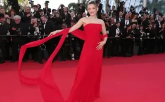 Cannes kırmızı halısında bir İpsalalı... Sümeyye Aydoğan ışıltısıyla büyüledi