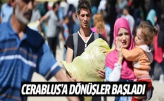 Cerablus'a dönüşler başladı