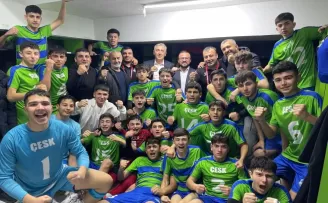 ÇESK U-16 Futbol Takımı şampiyon oldu