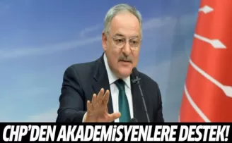 CHP: Akademisyenlerin bildirisi ifade özgürlüğüdür