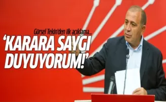 CHP Parti Meclisi'ne giremeyen Gürsel Tekin'den ilk açıklama