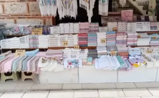 Coğrafi işaret tescili alan Bursa havlusu turistlerin yoğun ilgisini çekiyor