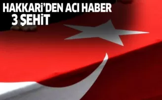 Çukurca'dan acı haber: 3 şehit 3 yaralı