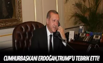 Cumhurbaşkanı Erdoğan Trump'ı tebrik etti