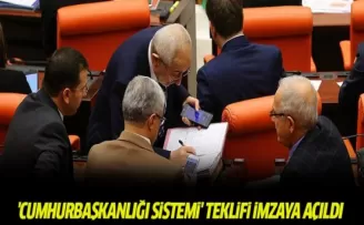 'Cumhurbaşkanlığı sistemi' teklifi imzaya açıldı