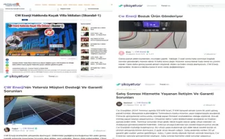 CW Enerji müşterileri isyan ediyor! Hizmet ve ürün kalitesi yetersiz