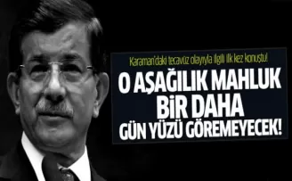 Davutoğlu Karaman'daki cinsel istismarla ilgili ilk kez konuştu