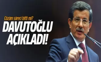 Davutoğlu'ndan çözüm süreci açıklaması