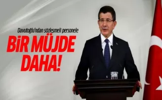 Davutoğlu sözleşmeli personel düzenlemesini açıkladı