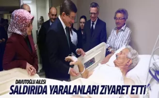 Davutoğlu Sultanahmet saldırısında yaralananları ziyaret etti