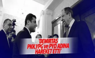 'Demirtaş PKK, PYD ve YPG adına hareket etti'