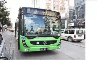 Denizli Büyükşehir’den siyah kurdeleli anma