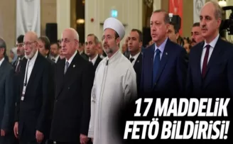 Din Şurası'ndan 17 maddelik FETÖ bildirisi!