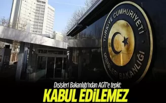 Dışişleri Bakanlığı'ndan AGİT'e tepki: Kabul edilemez