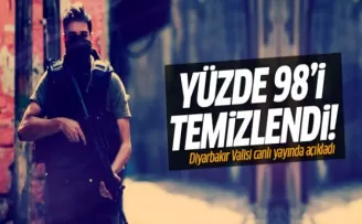 Diyarbakır Valisi açıkladı: Yüzde 98'i temizlendi