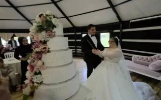 Down sendromlu kızın hayali temsili düğünle gerçekleşti
