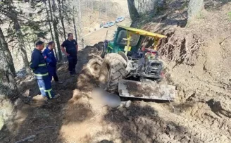 Düzce’de traktör kazası!