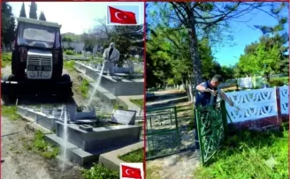Edirne’de mezarlıklar tamamen yenilendi