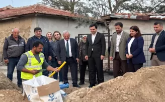 Edirne İbriktepe Köyü’nde doğal gaz çalışmaları incelendi