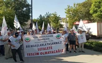 Edirne Keşan’da emeklilerden iktidara uyarı