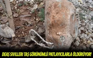 El Bab'da DEAŞ sivilleri taş görünümlü patlayıcılarla öldürüyor