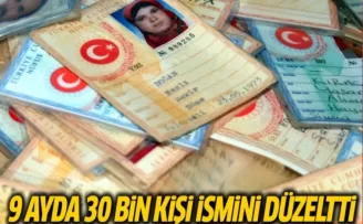 En Çok Bu İsim ve Soyisimler Değiştirildi 100 Binden Fazla Başvuru
