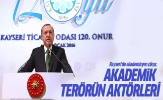 Erdoğan: Bunlar akademik terörün aktörleri