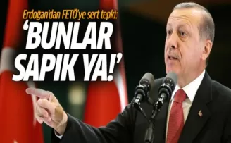 Erdoğan'dan FETÖ'ye sert tepki: Bunlar sapık ya!