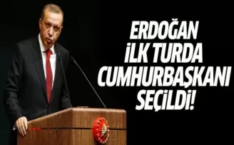 Erdoğan ilk turda Cumhurbaşkanı seçildi!