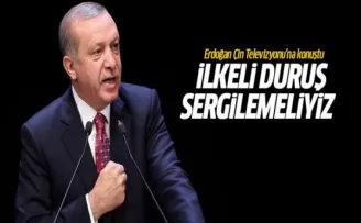 Erdoğan: Terör odaklarına karşı hep birlikte ilkeli duruş sergilemeliyiz