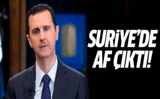 Esad Suriyeli vatandaşları için af çıkardı!
