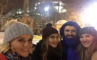 Esra Erol yeni yıla girerken Eyüp Sultan'daydı