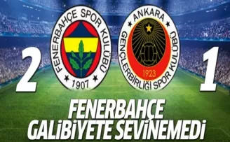 Fenerbahçe 2-1 Gençlerbirliği MAÇ SONUCU