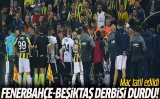 Fenerbahçe-Beşiktaş derbisi tatil edildi!