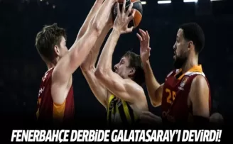 Fenerbahçe derbide Galatasaray'ı devirdi