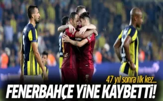 Fenerbahçe Yine Kaybetti! 47 Yıl Sonra İlk Kez