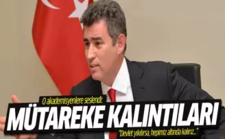 Feyzioğlu'ndan o akademisyenlere: Mütareke kalıntıları