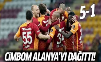 Galatasaray Alanya'yı dağıttı! 5-1