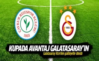 Galatasaray Rizespor'u mağlup etti