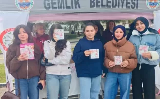Gemlik’te meme kanserine karşı farkındalık