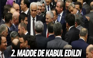 Genel Kurulda 2. madde kabul edildi