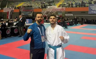 Geyveli karateci Türkiye ve Balkan ikincisi oldu