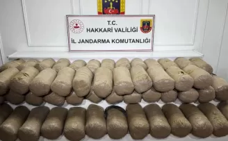 Hakkari’de 503 kilo esrar ele geçirildi