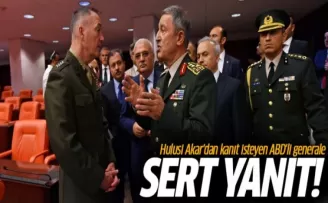 Hulusi Akar'dan kanıt isteyen ABD'li generale yanıt: Kanıt benim!