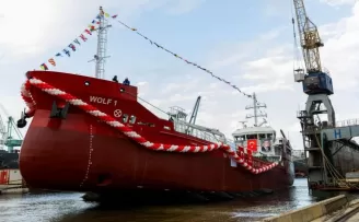 İlk sıfır emisyonlu tanker “WOLF 1“ denize indirildi